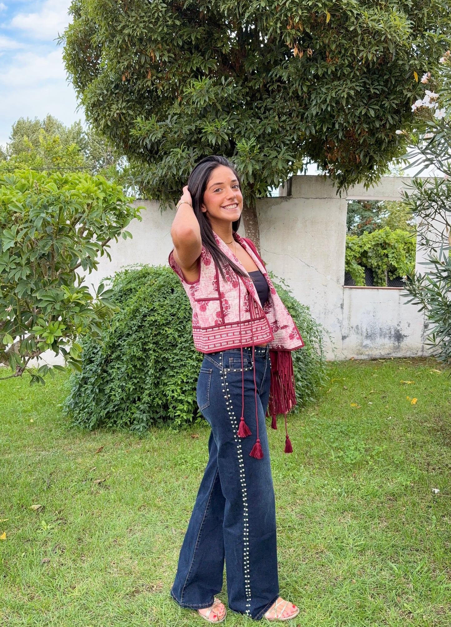 Colete Acolchoado Estampado