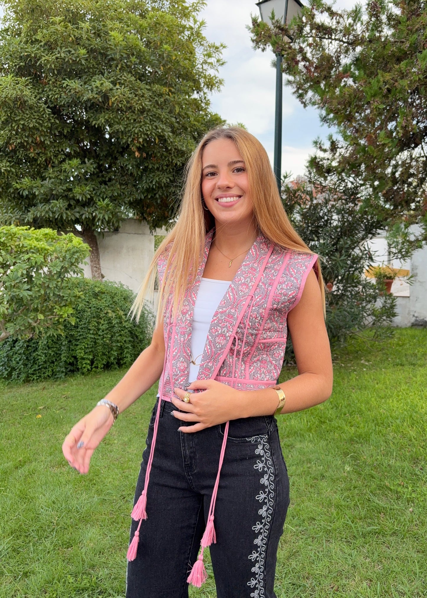 Colete Acolchoado Estampado