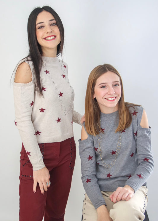 Camisola de Malha com Estrelas