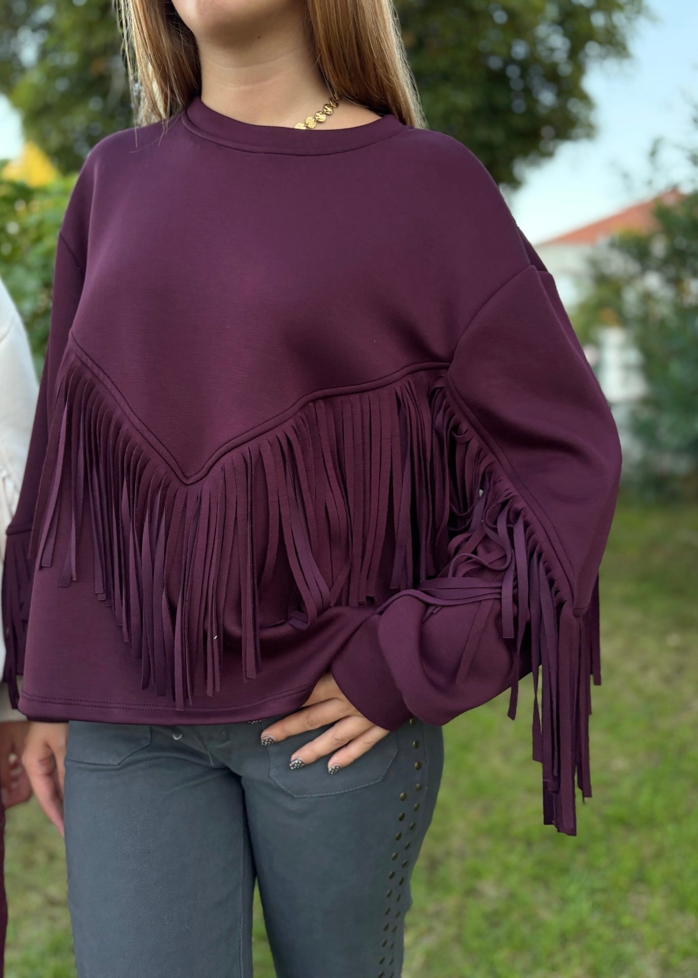 Sweat com Franjas