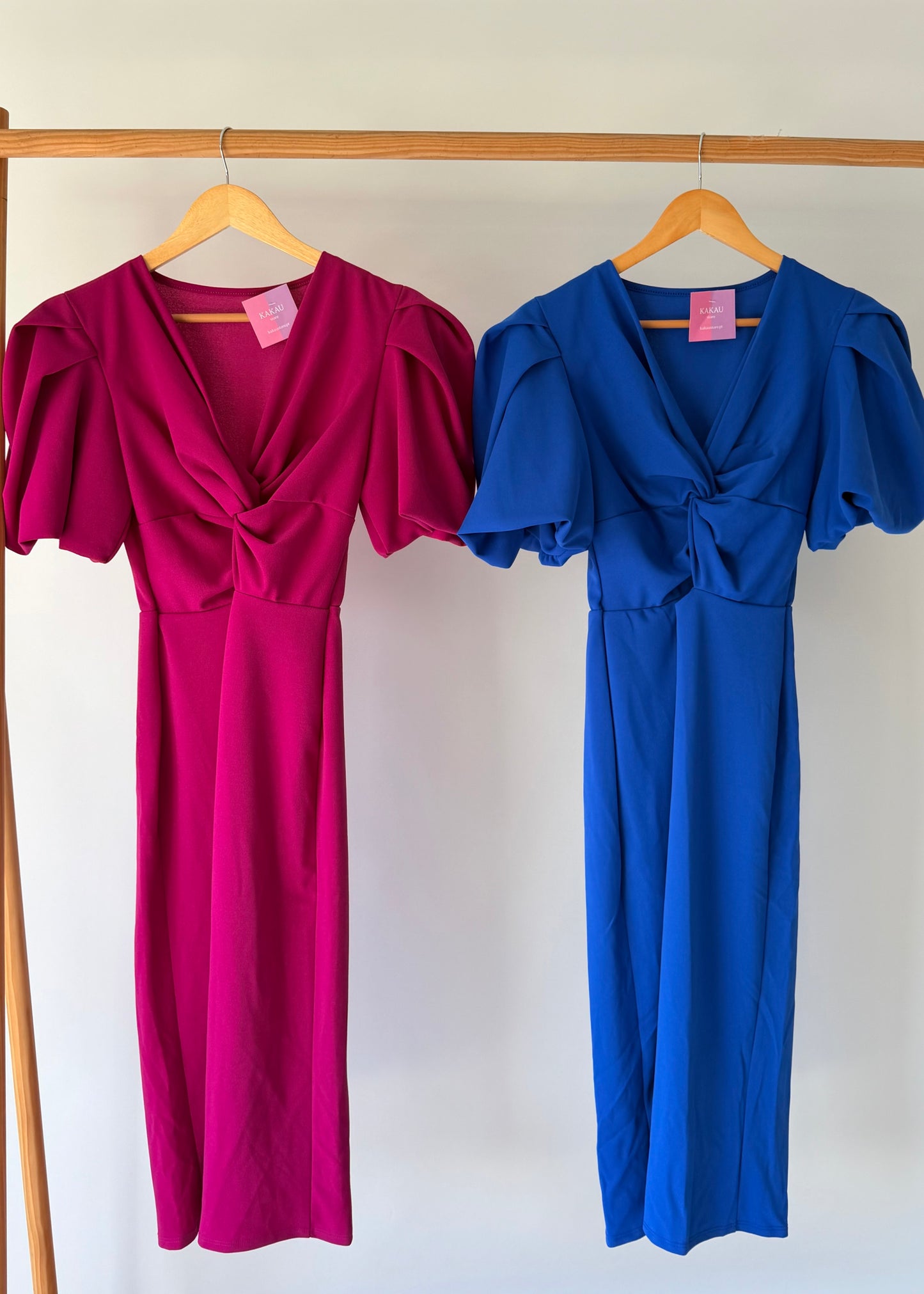 Vestido Com Mangas Balão