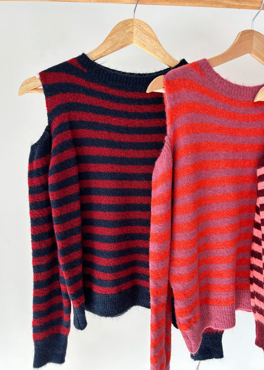 Camisola de Malha com Ombros Descobertos