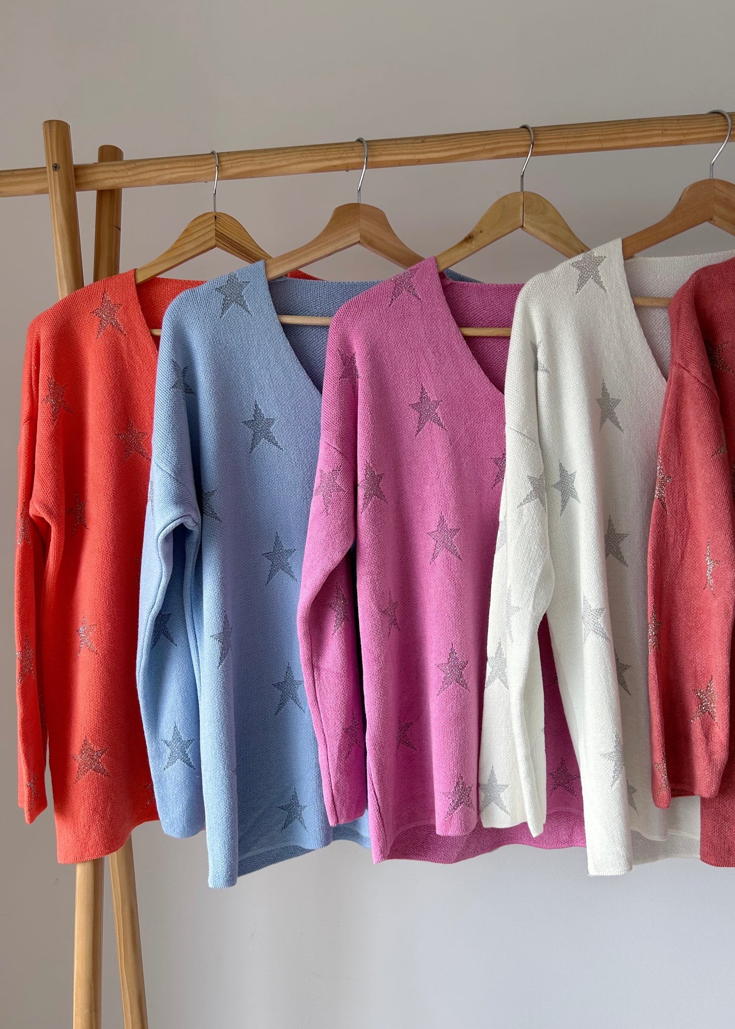 Camisola de Malha com Estrelas