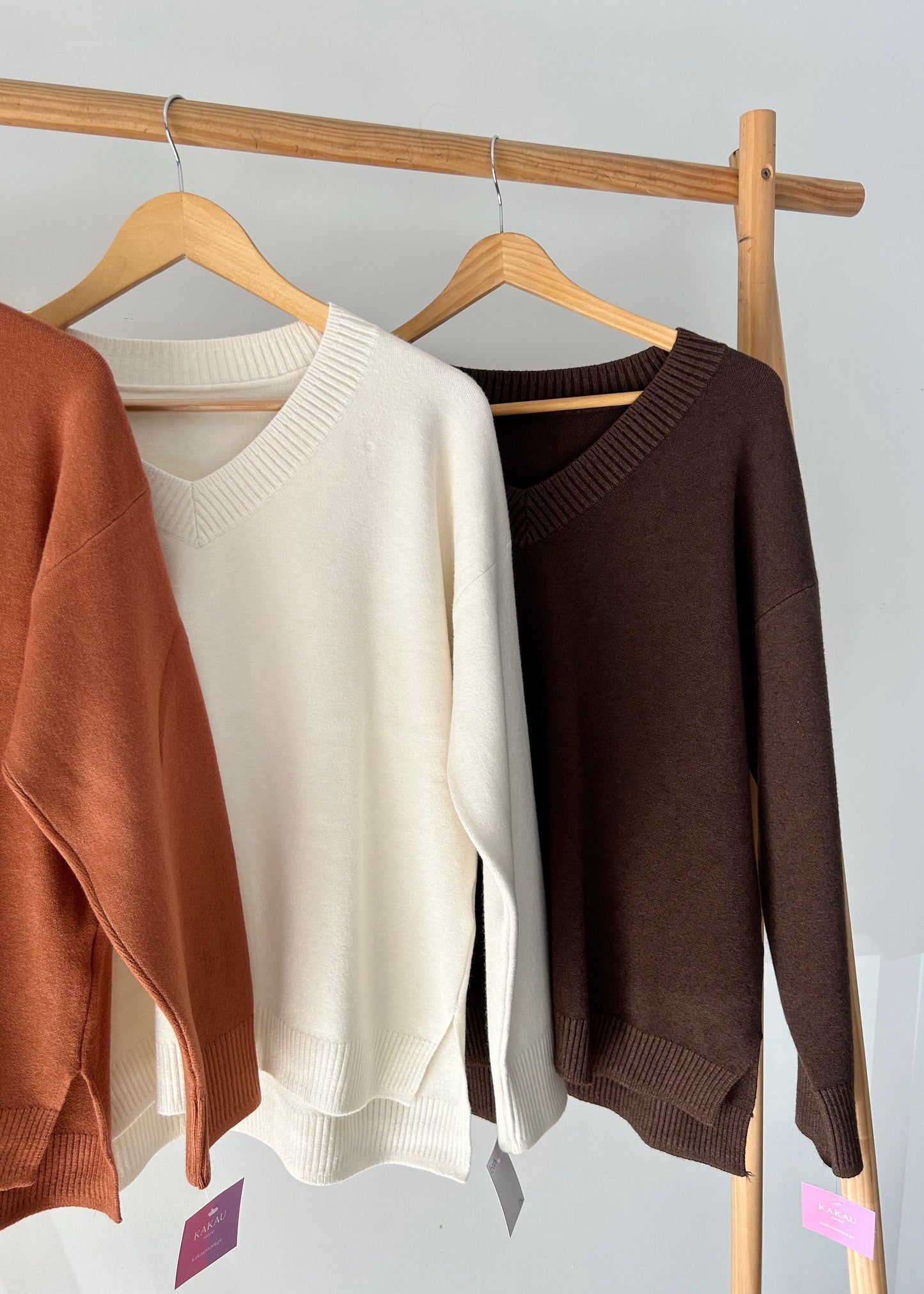 Camisola de Malha decote em V