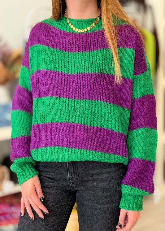 Camisola de Malha com Riscas