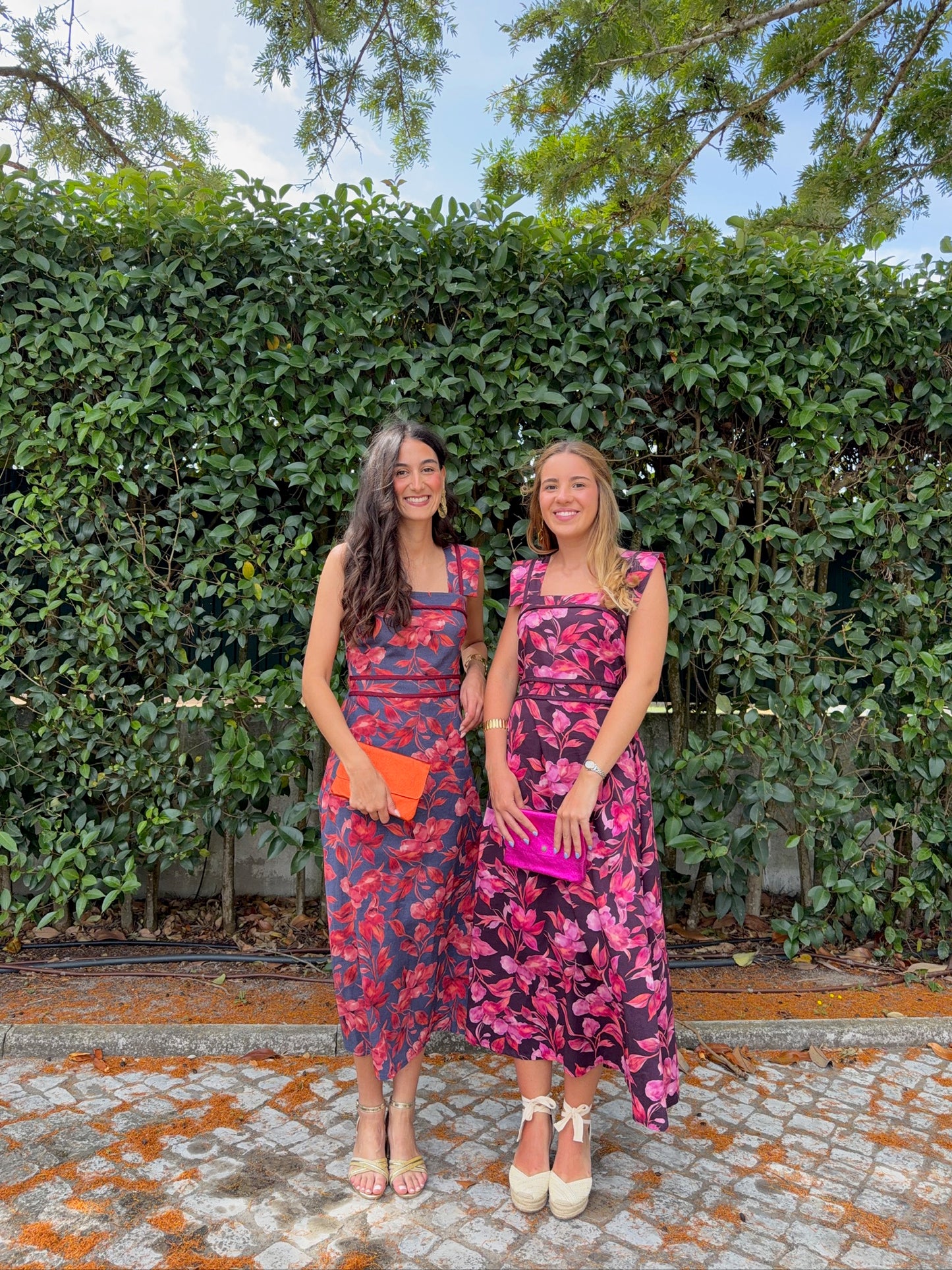 Vestido com Padrão Floral