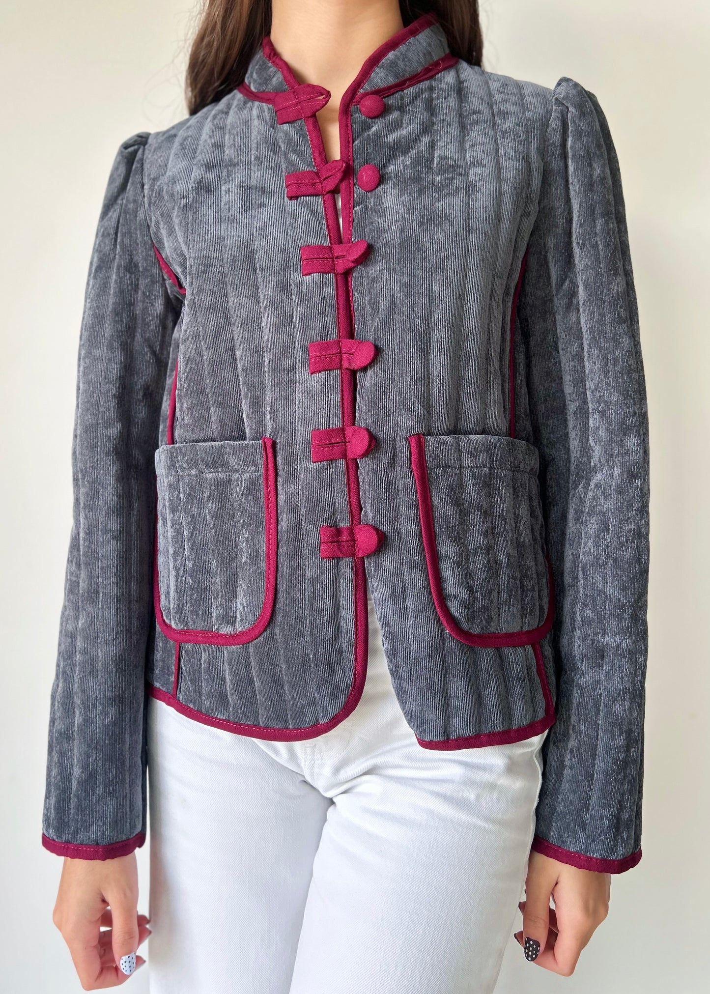 Casaco Acolchoado com Detalhes