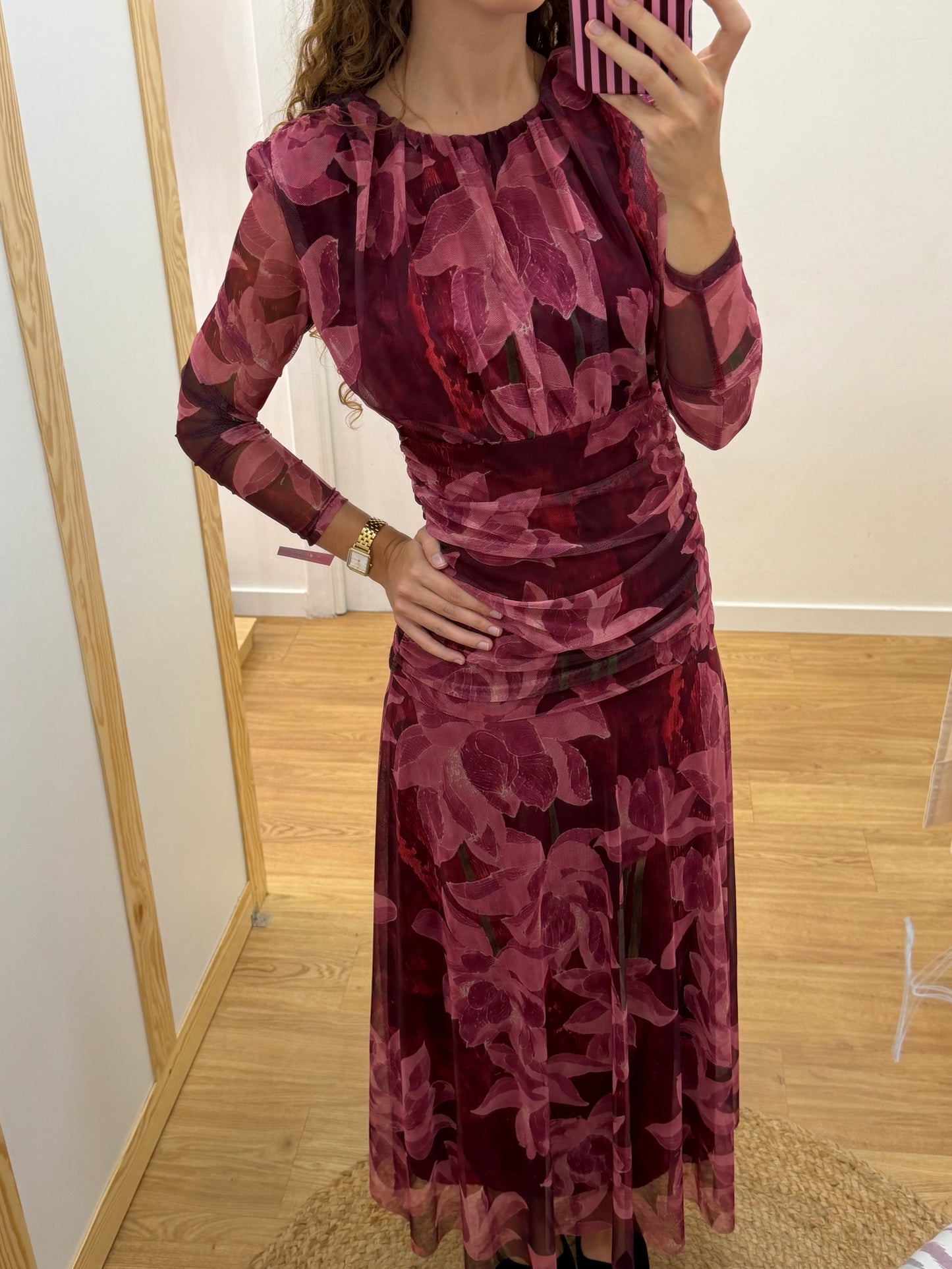Vestido Tule com Padrao