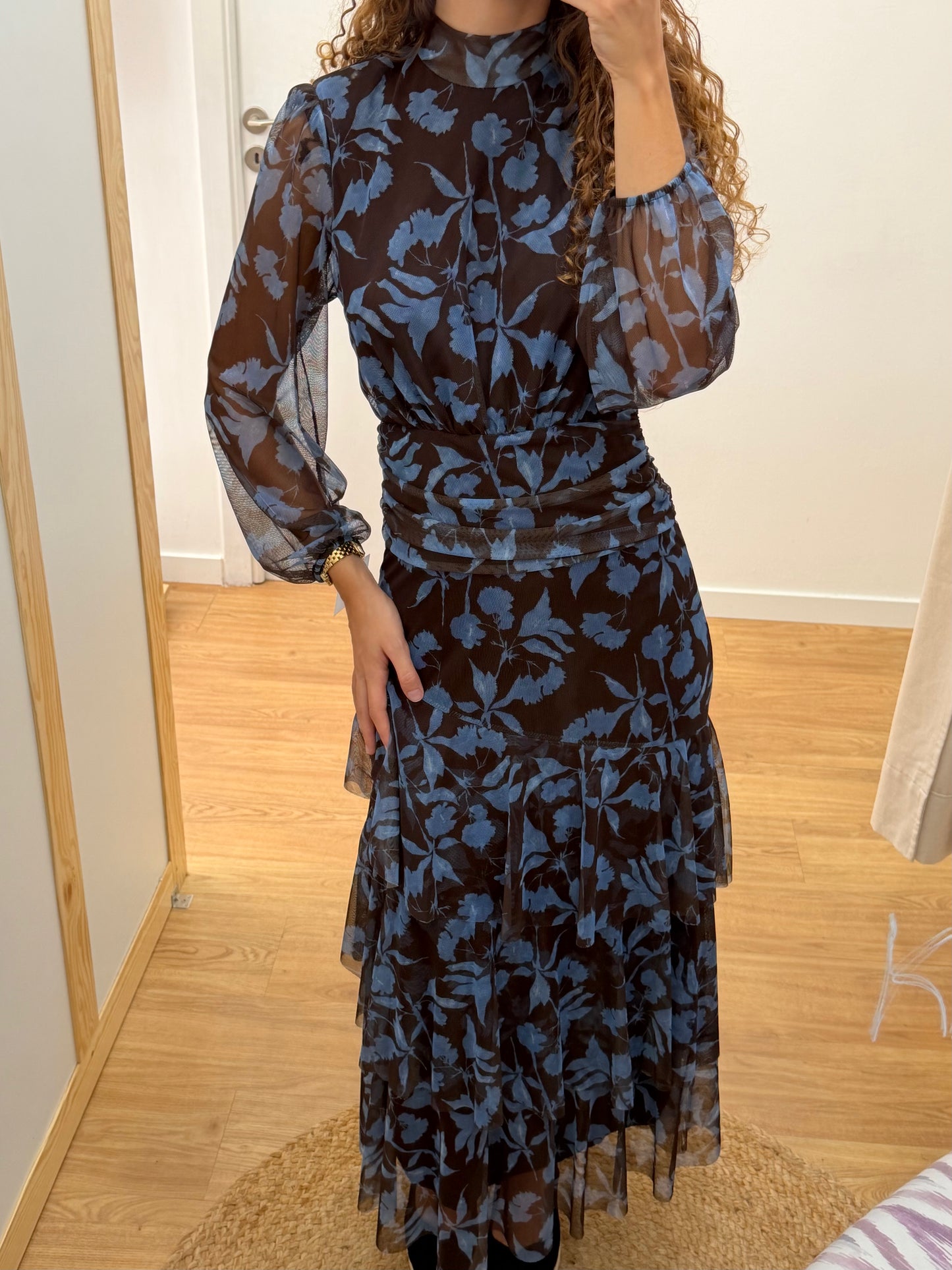 Vestido Tule com Padrao