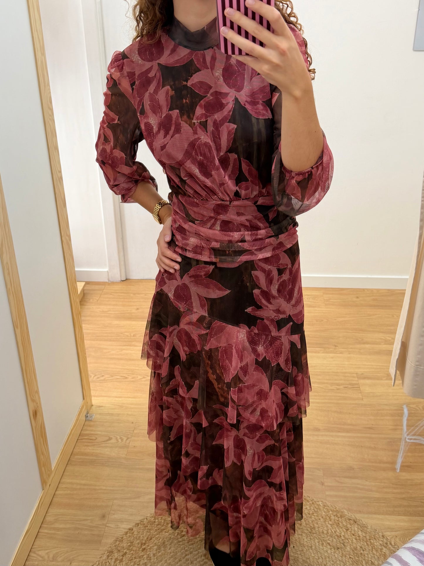 Vestido Tule com Padrao