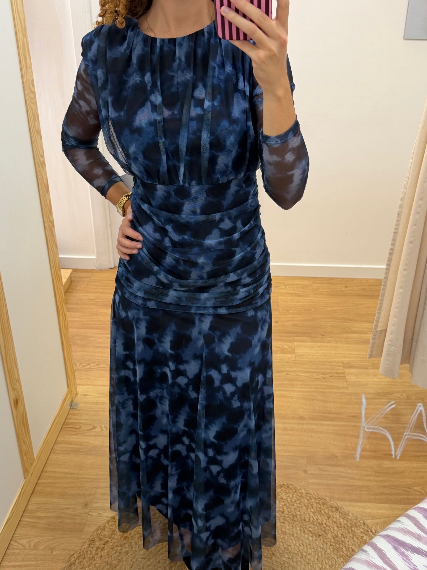 Vestido Tule com Padrao
