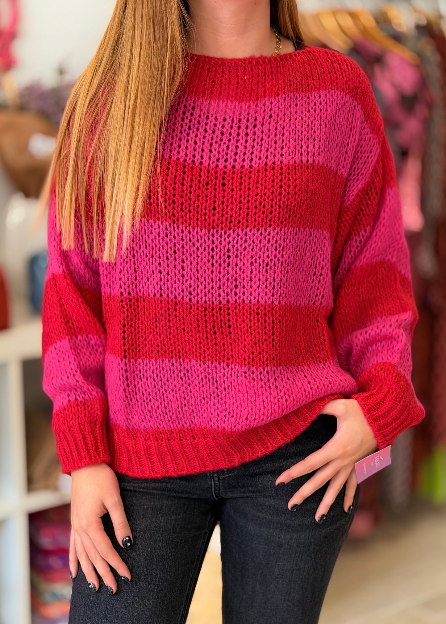 Camisola de Malha com Riscas