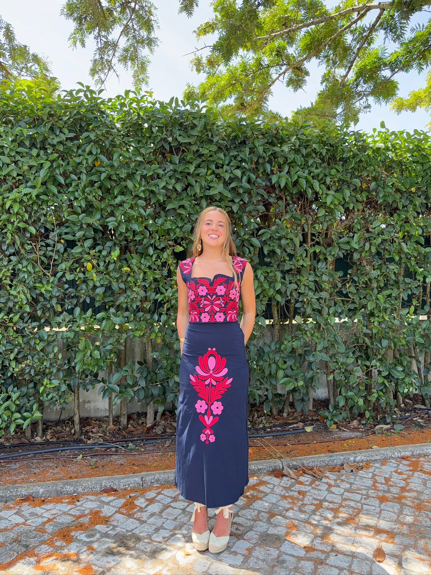 Conjunto com Padrão Floral