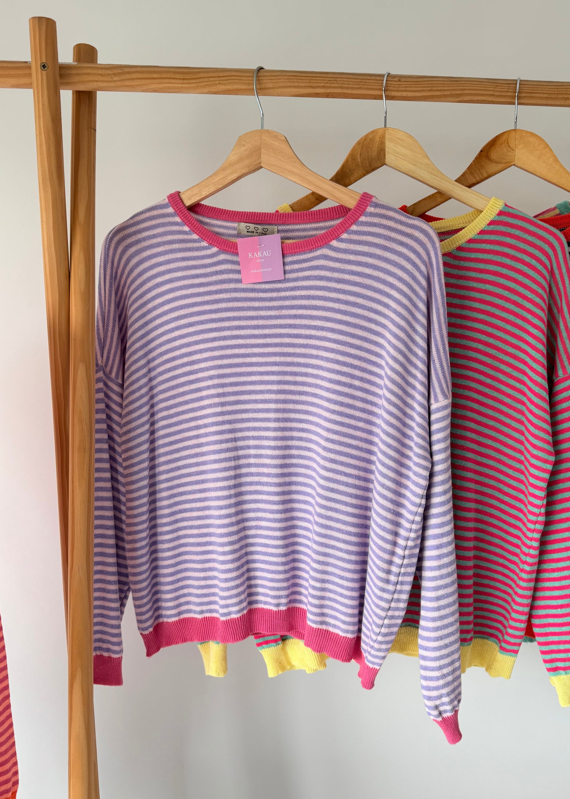 malha fina feminina riscas kakau store
