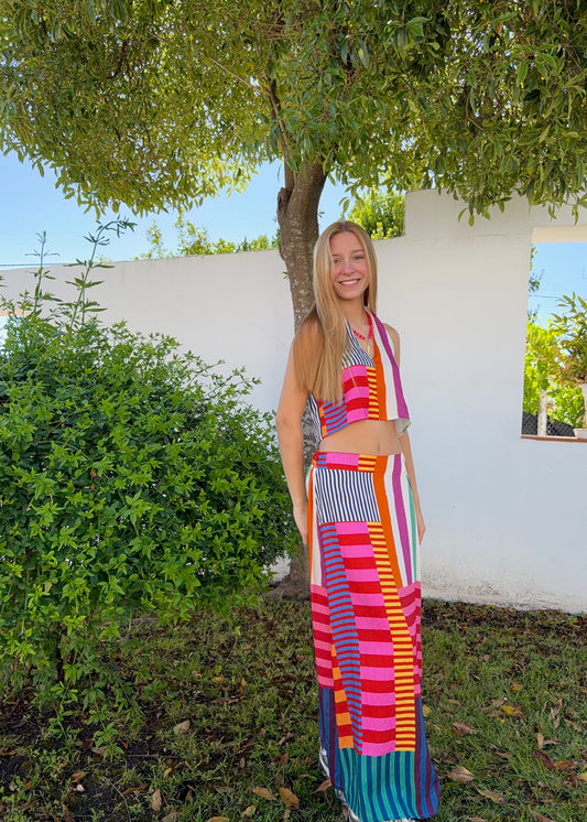 Conjunto com Padrão Colorido