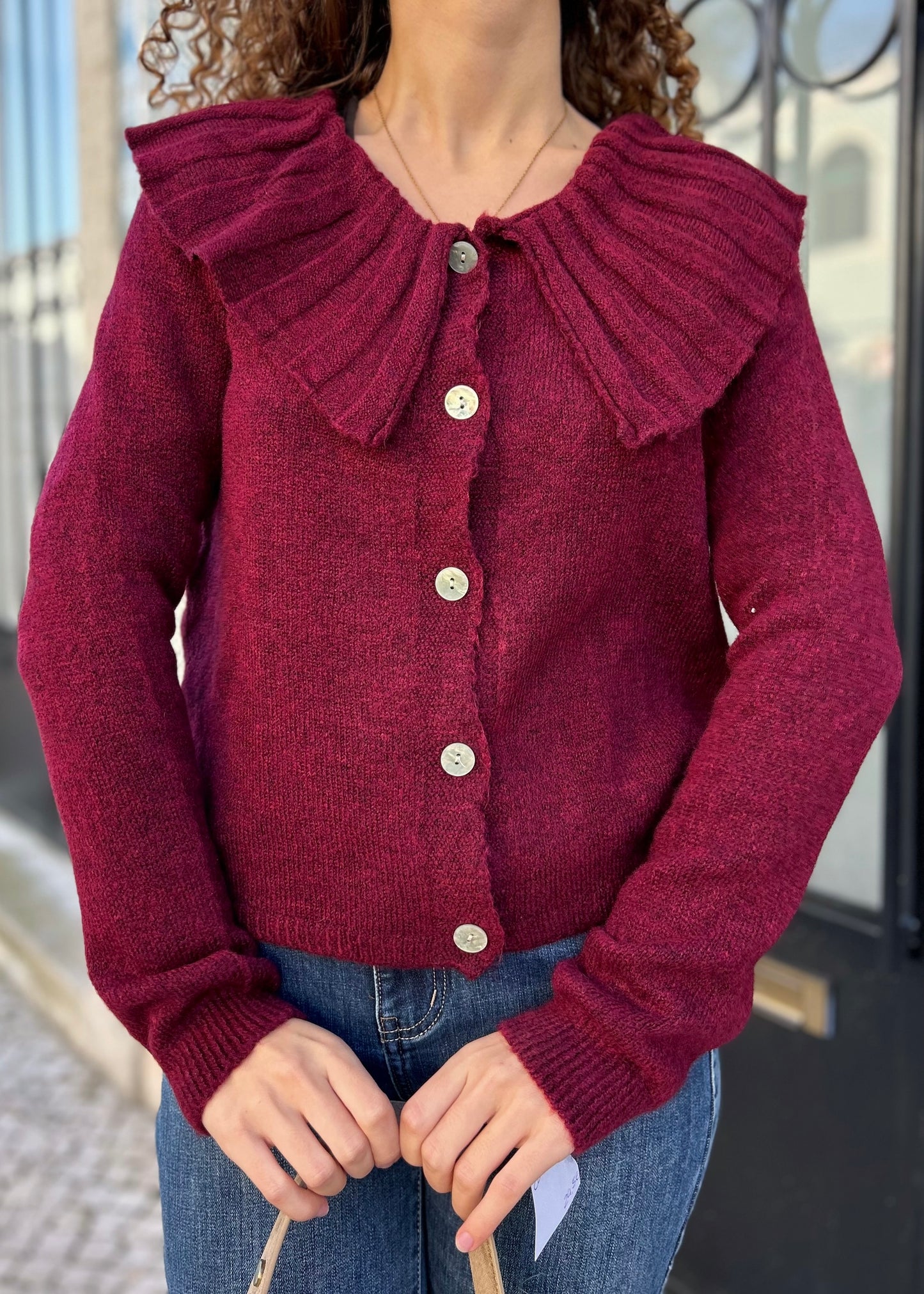 Camisola de Malha com Gola