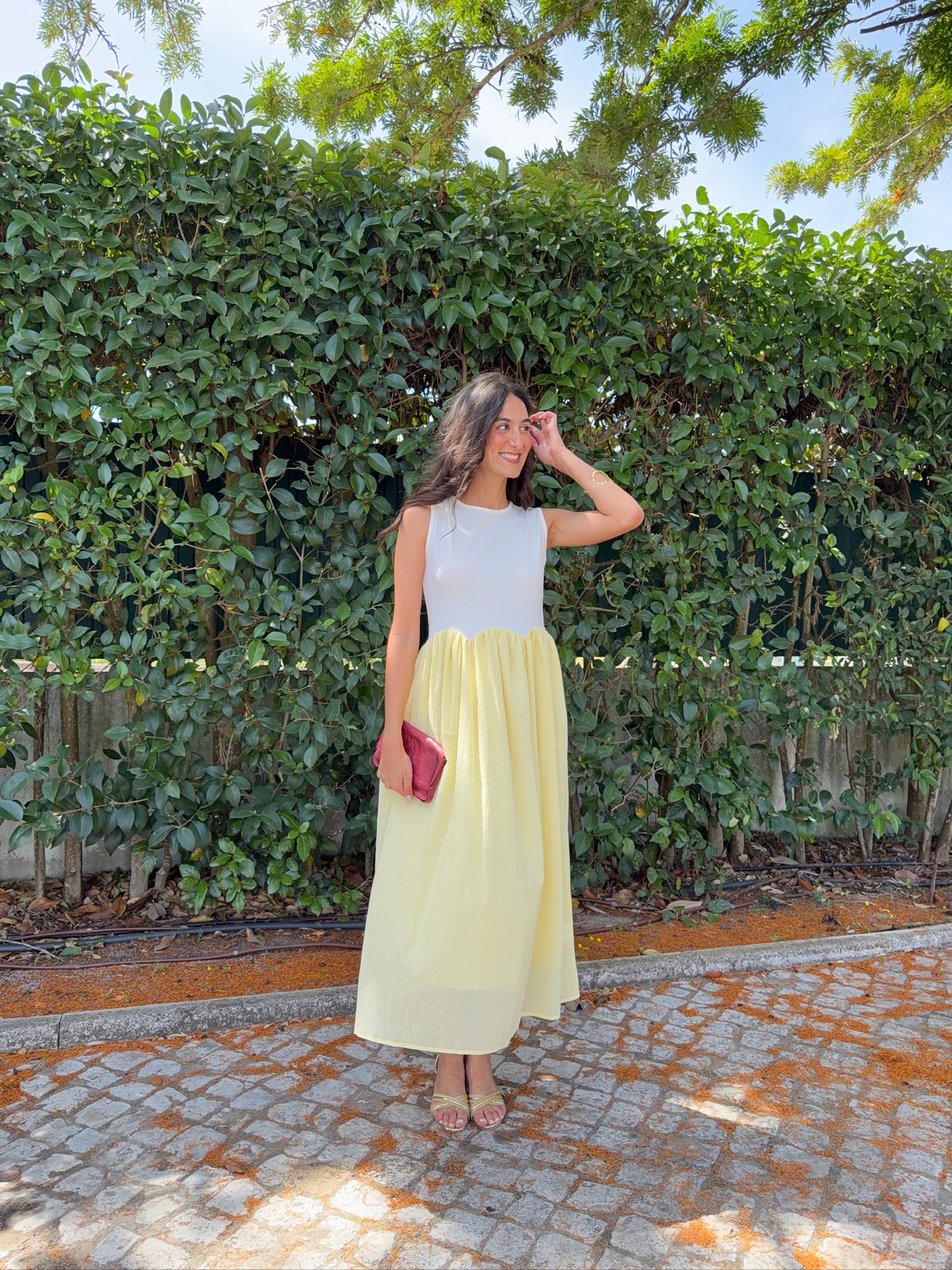 Vestido de Cavas Bicolor