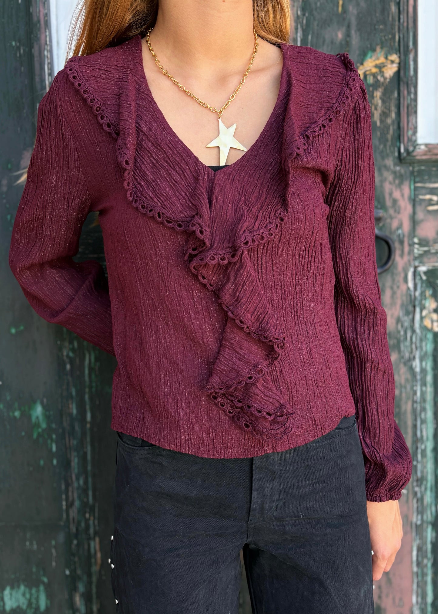 Blusa com Folho