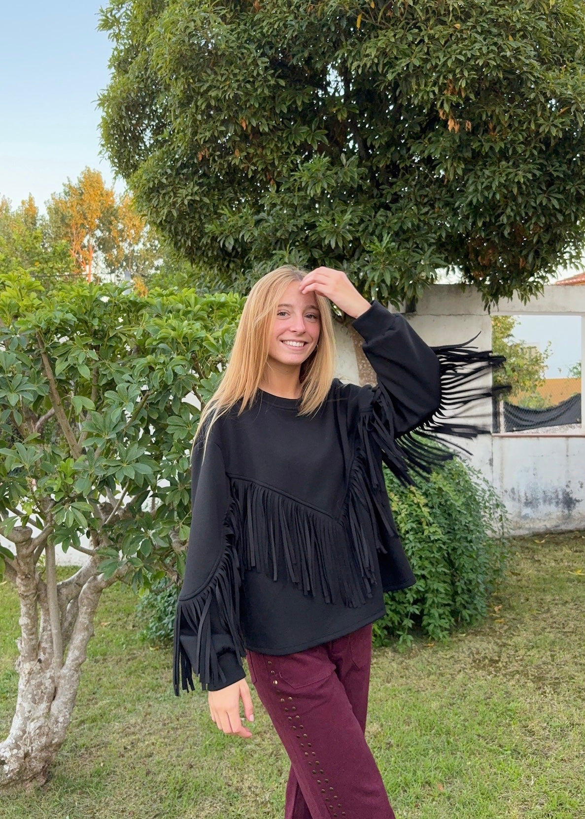 Sweat com Franjas