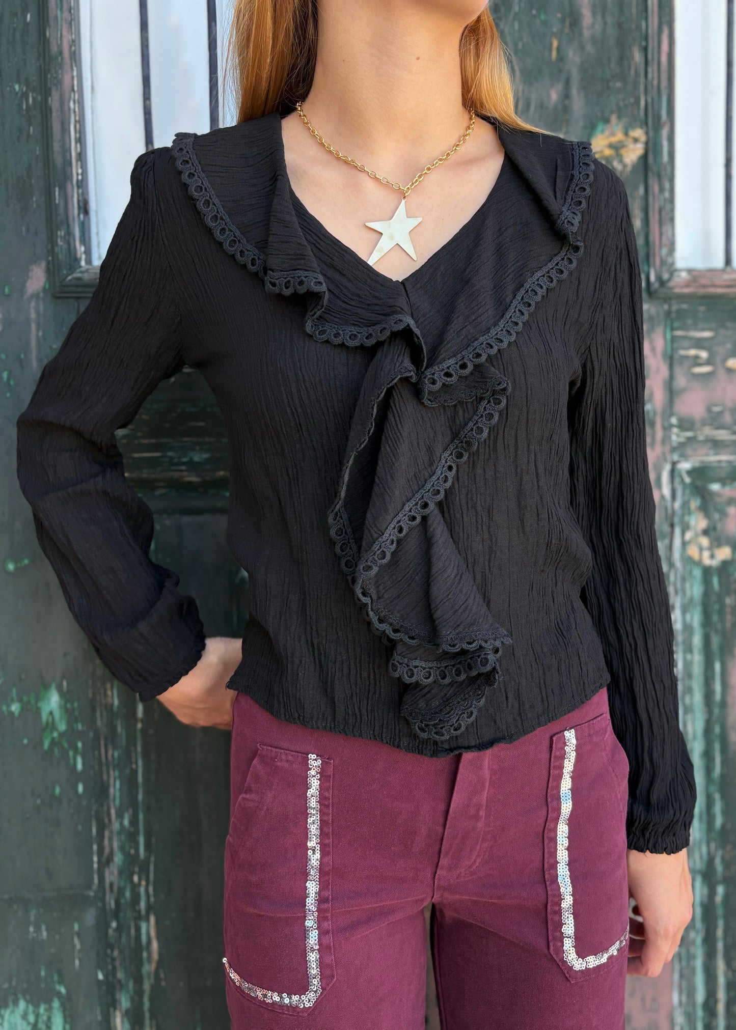 Blusa com Folho