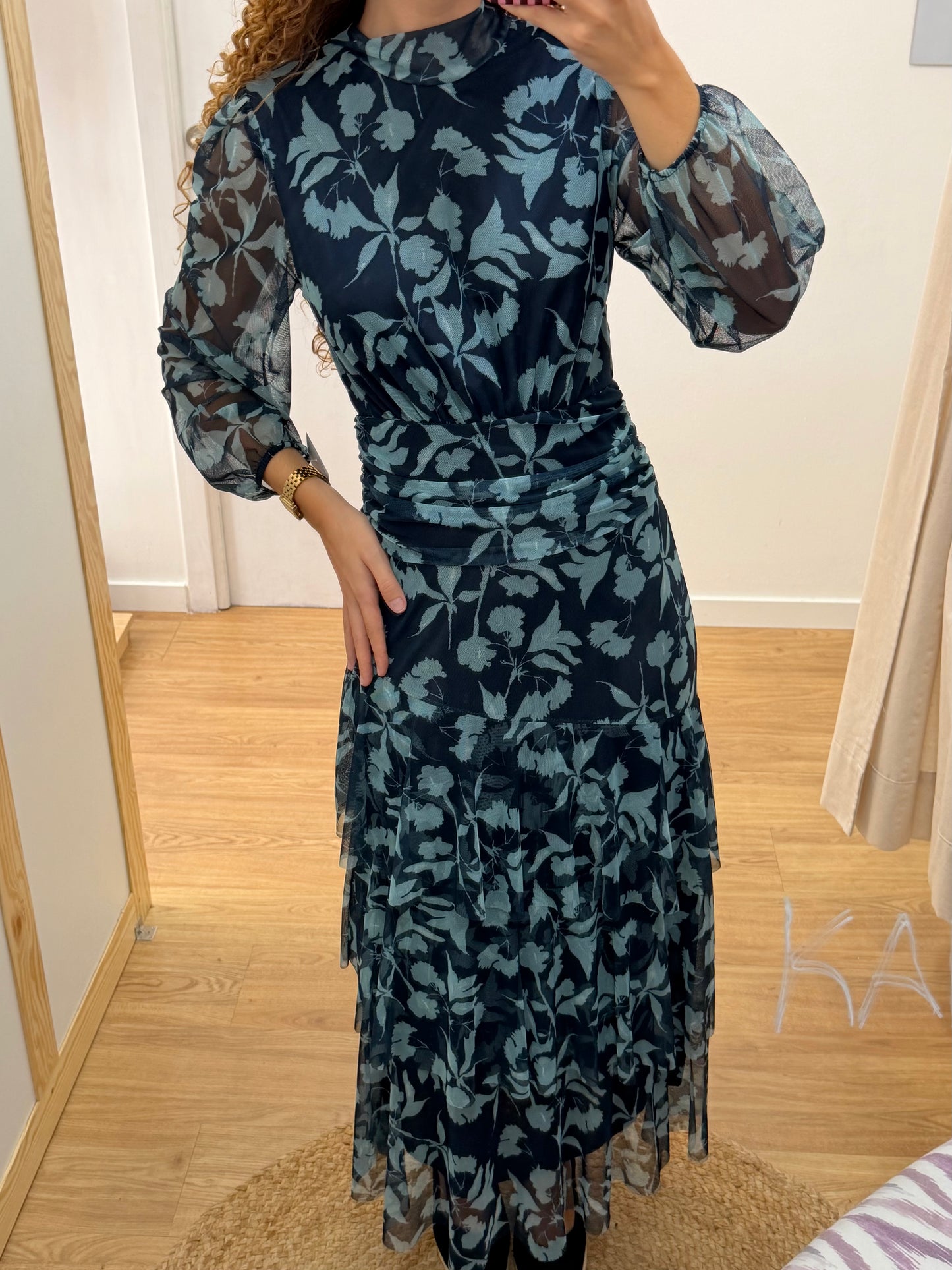 Vestido Tule com Padrao