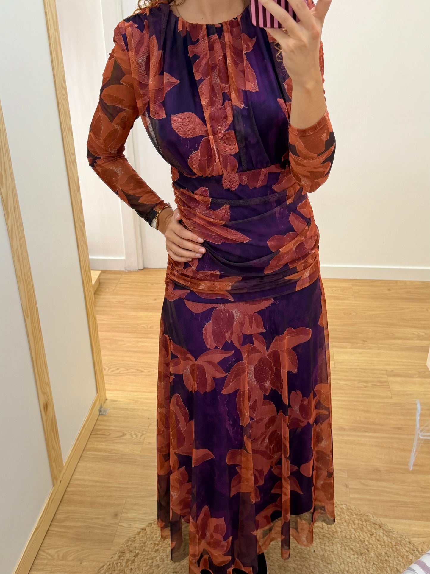 Vestido Tule com Padrao