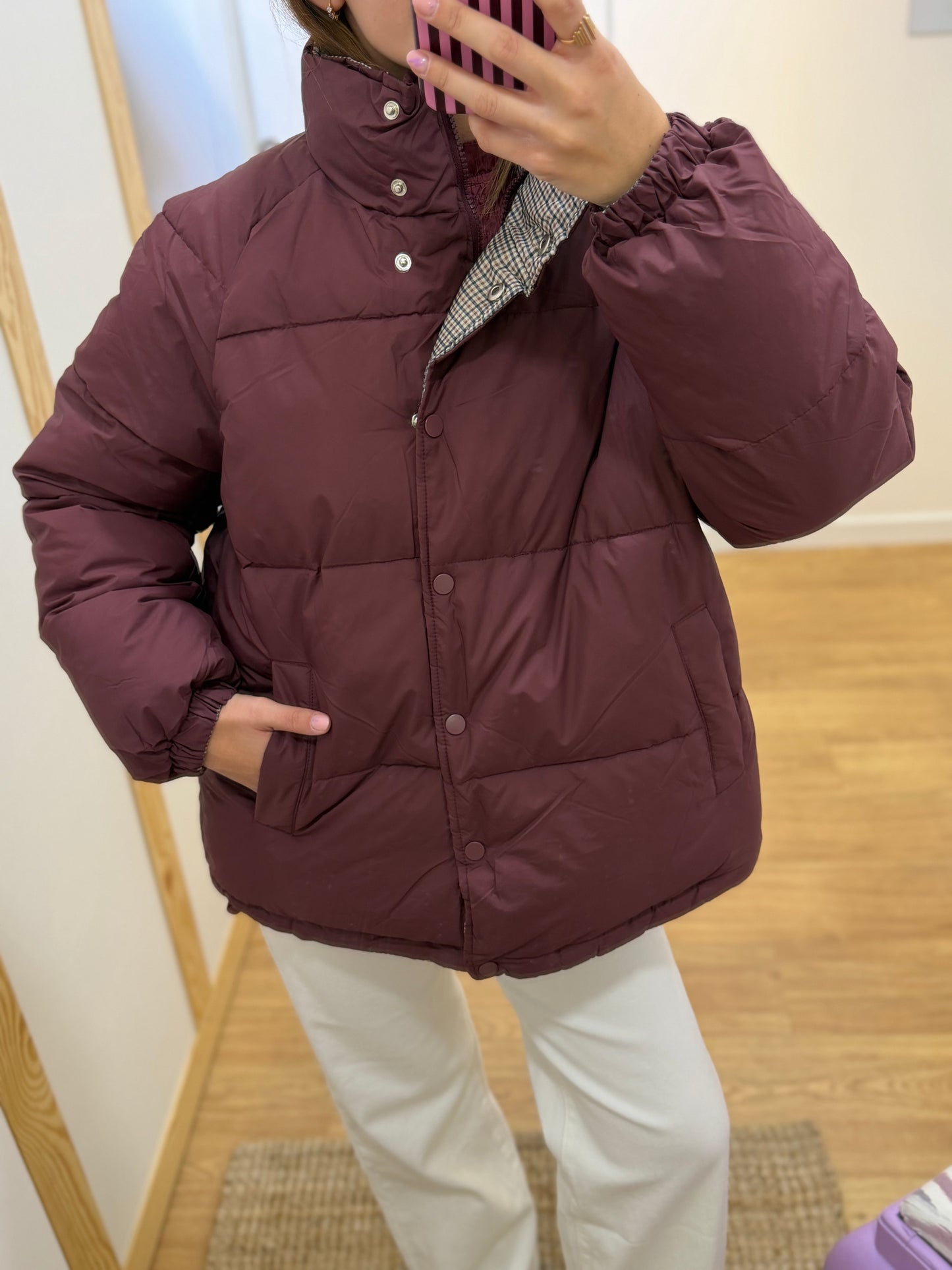 Casaco Puffer Reversível