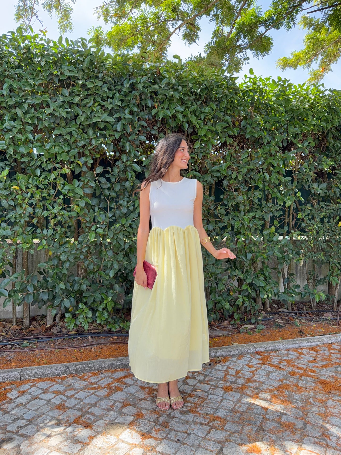 Vestido de Cavas Bicolor
