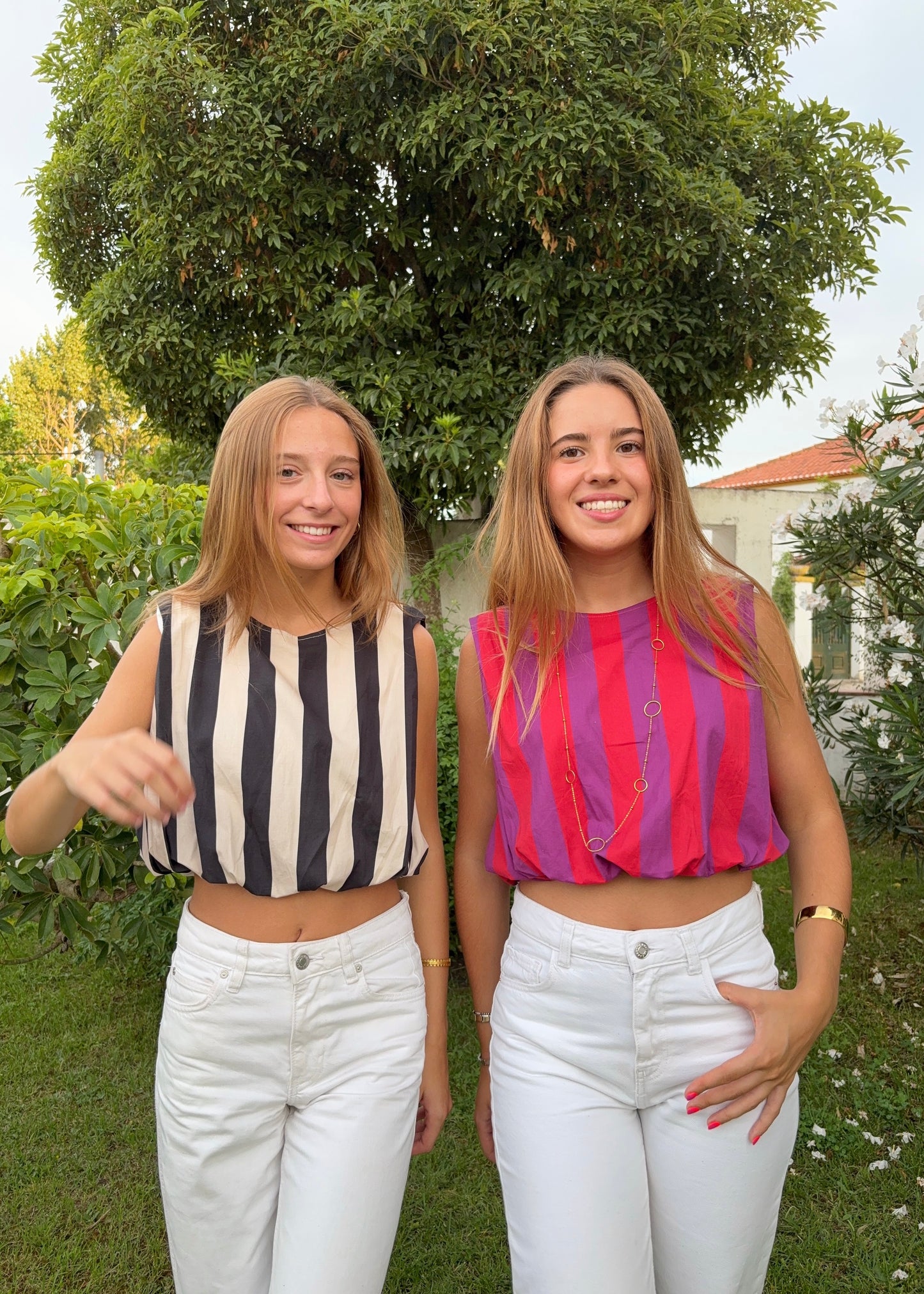 Top Cropped em Riscas