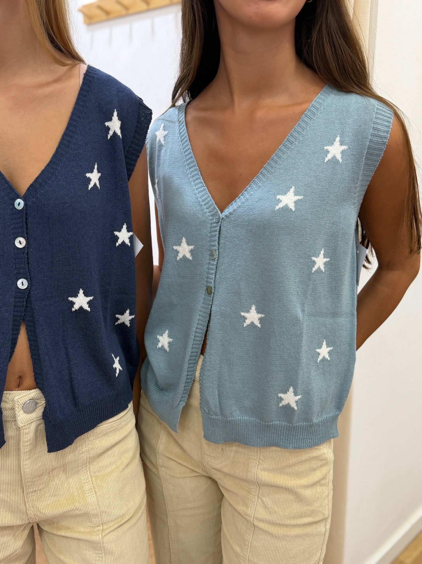 Colete Malha com Estrelas