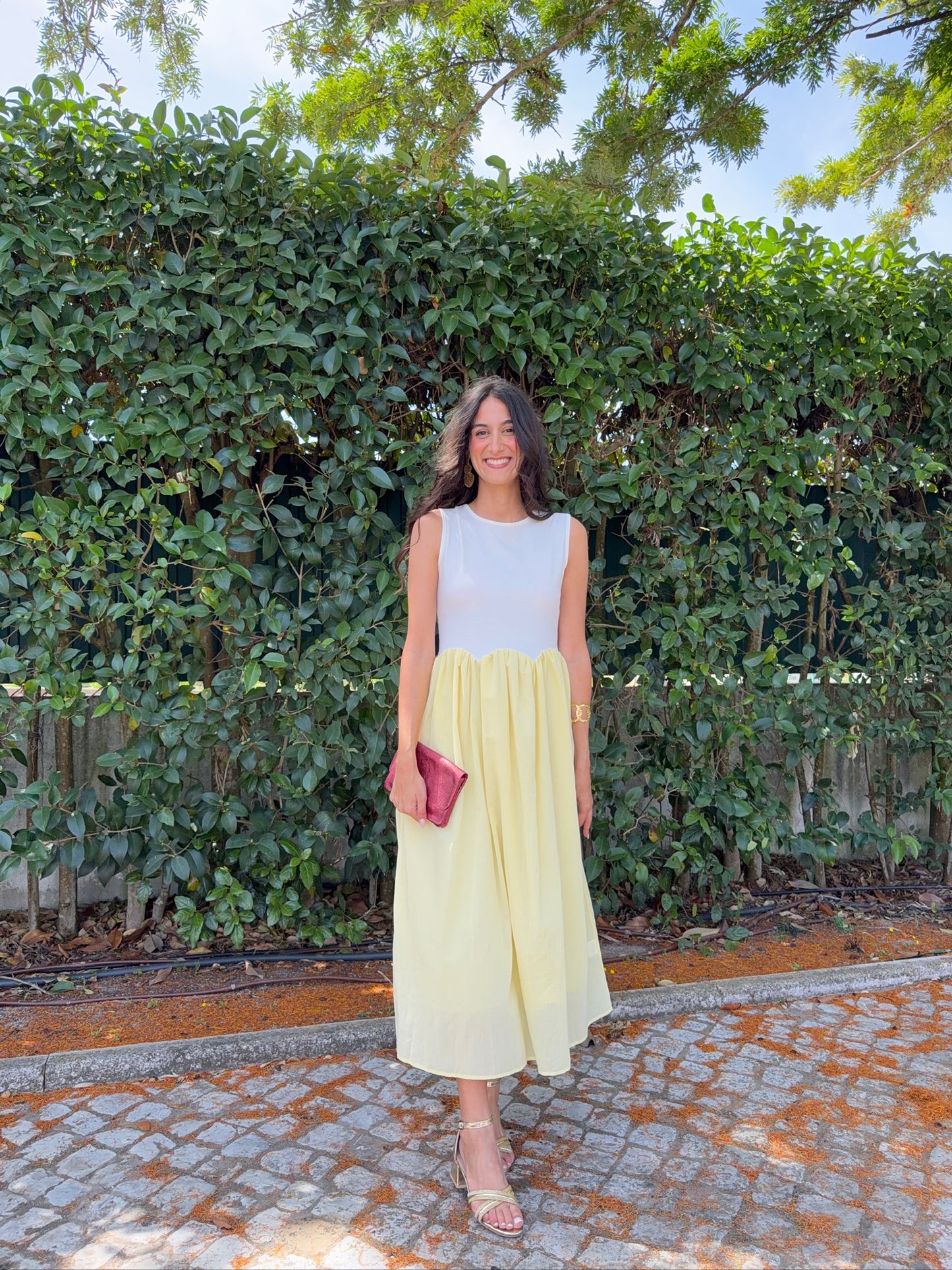 Vestido de Cavas Bicolor
