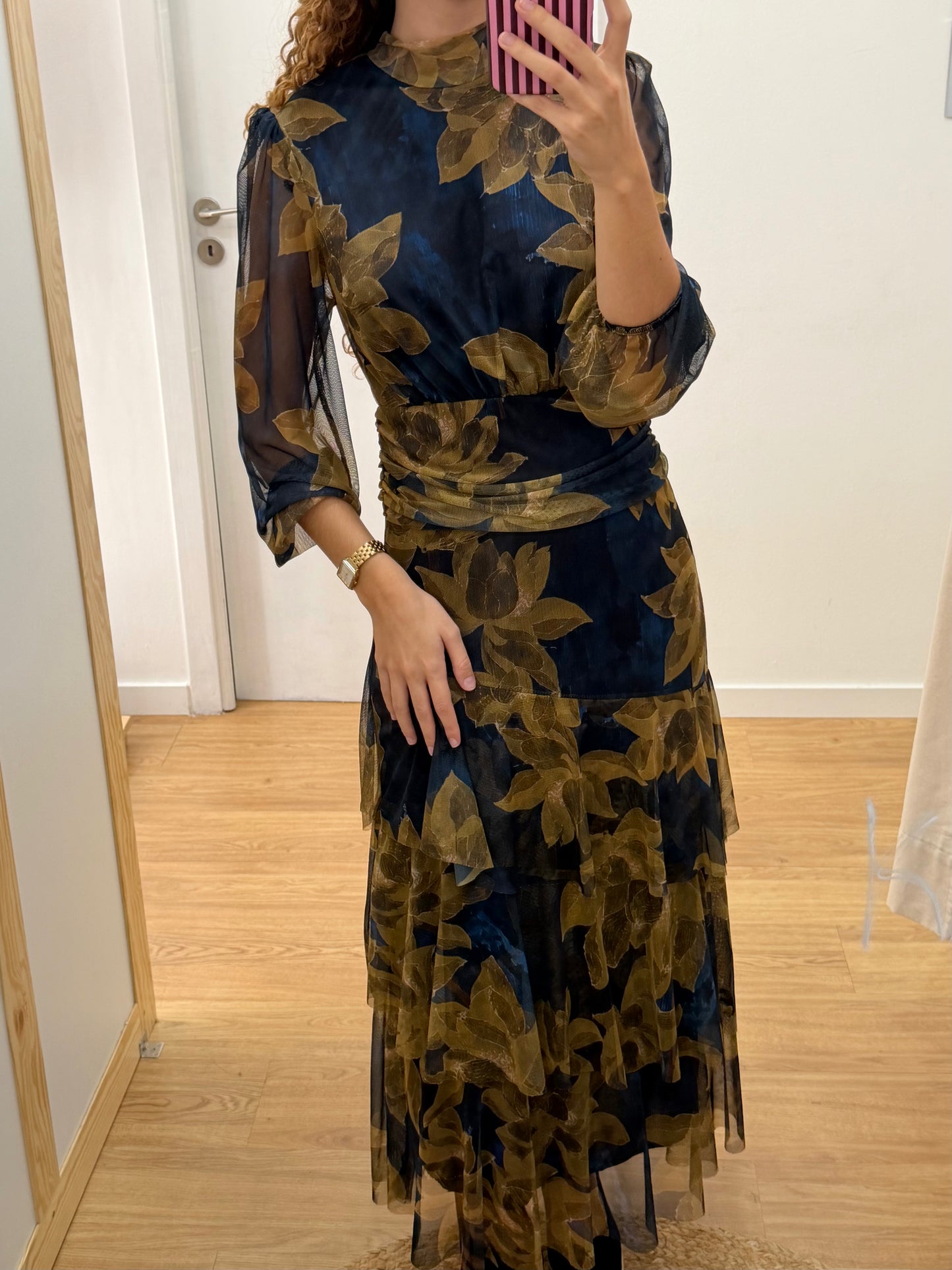 Vestido Tule com Padrao