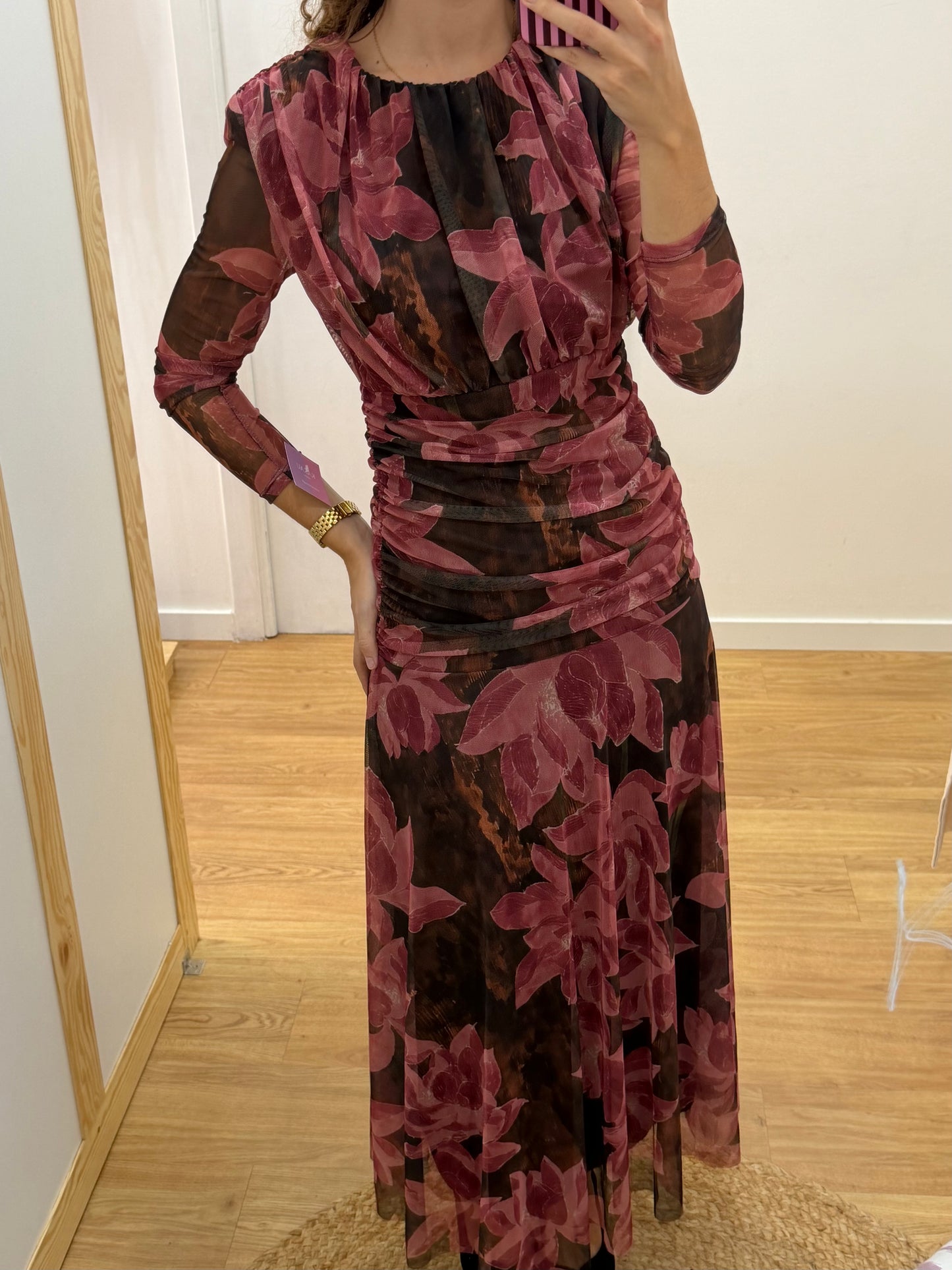 Vestido Tule com Padrao