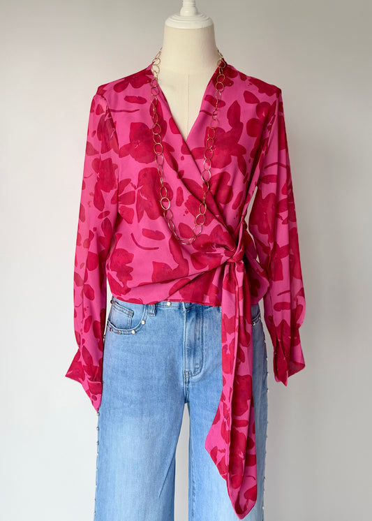 Blusa com Padrão Floral