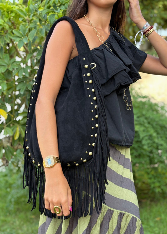 Mala Hobo com Franjas Longas