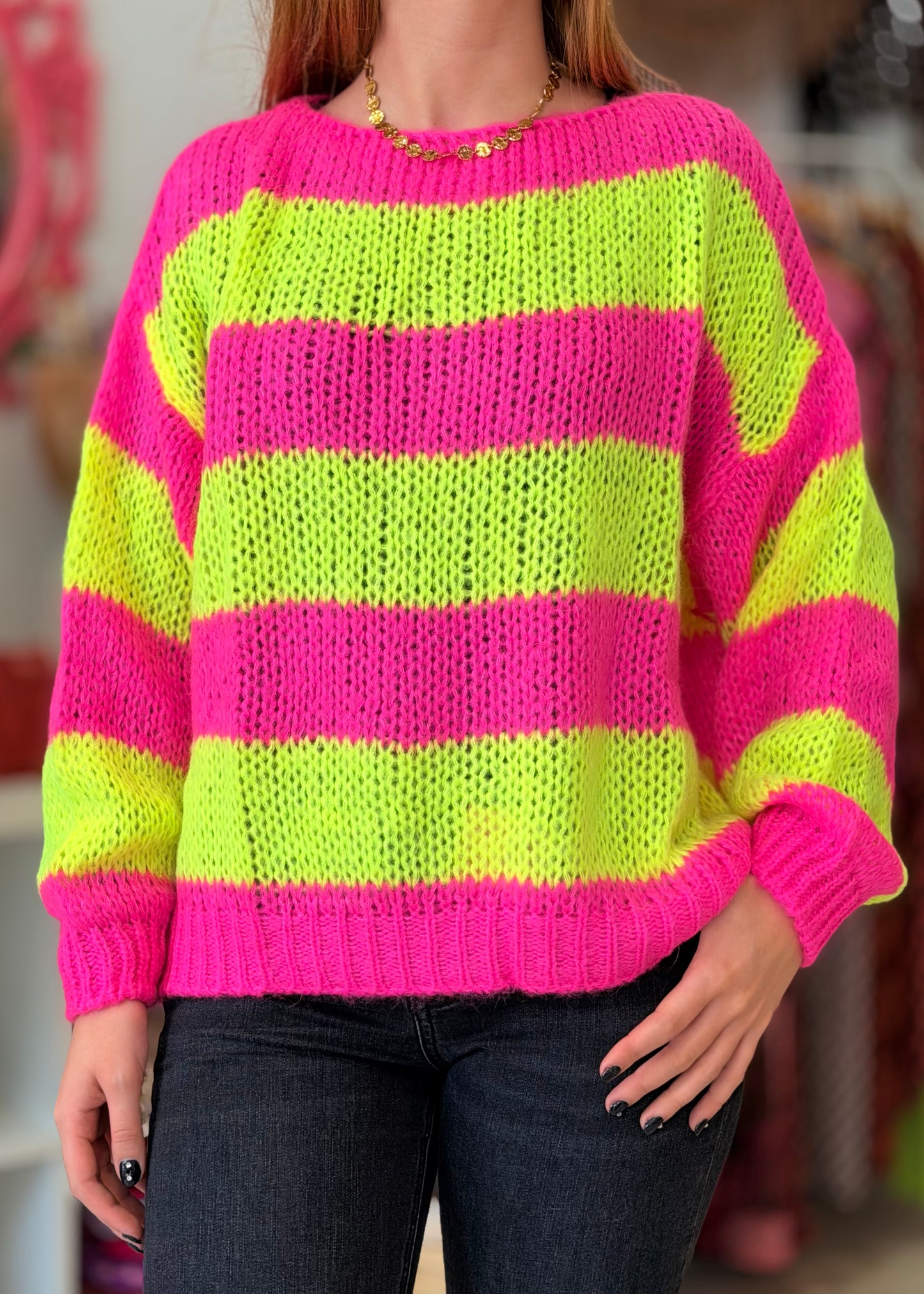 Camisola de Malha com Riscas