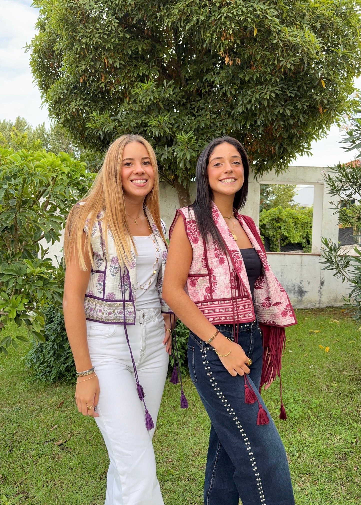 Colete Acolchoado Estampado