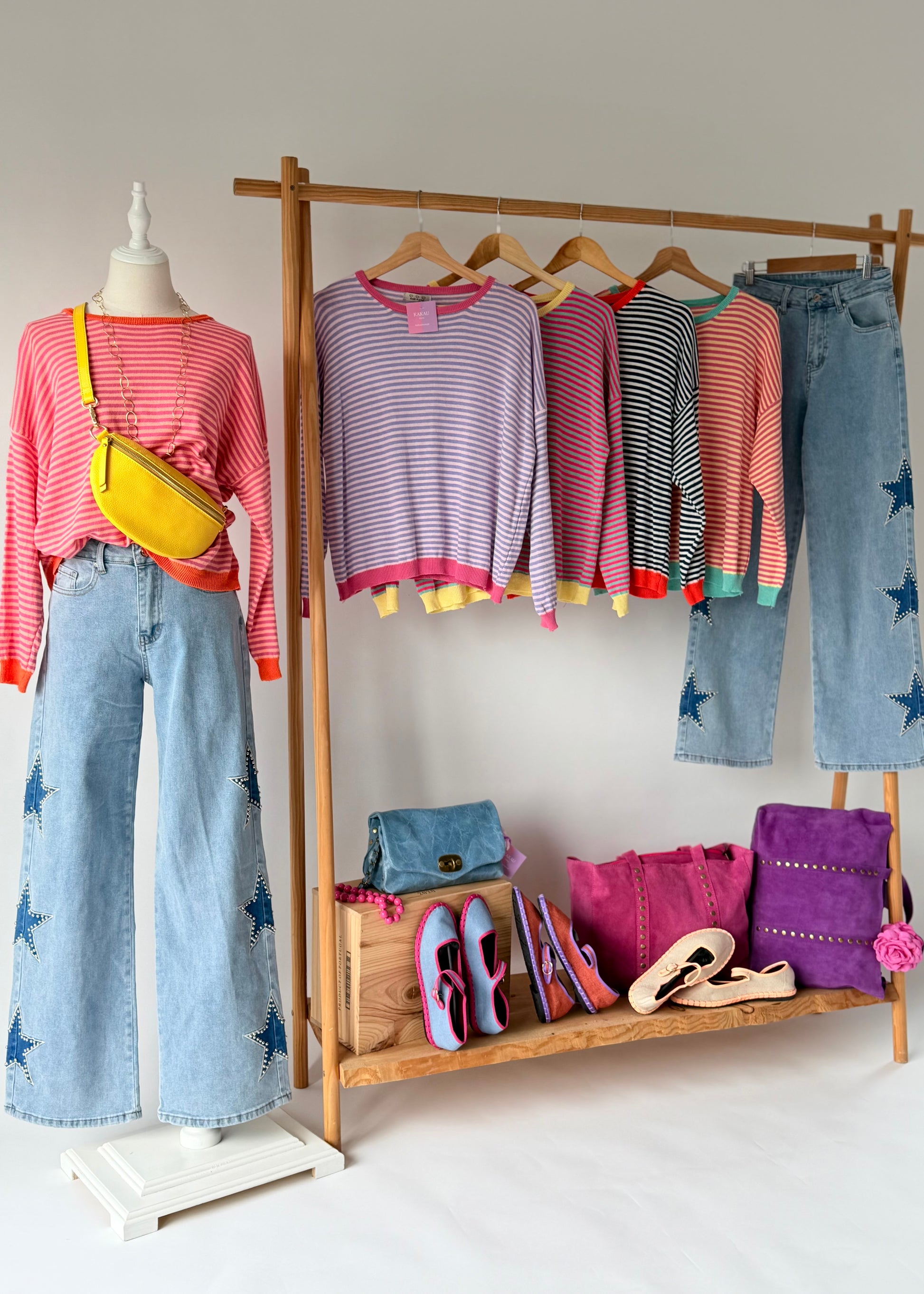 calcas ganga femininas estrelas kakau store