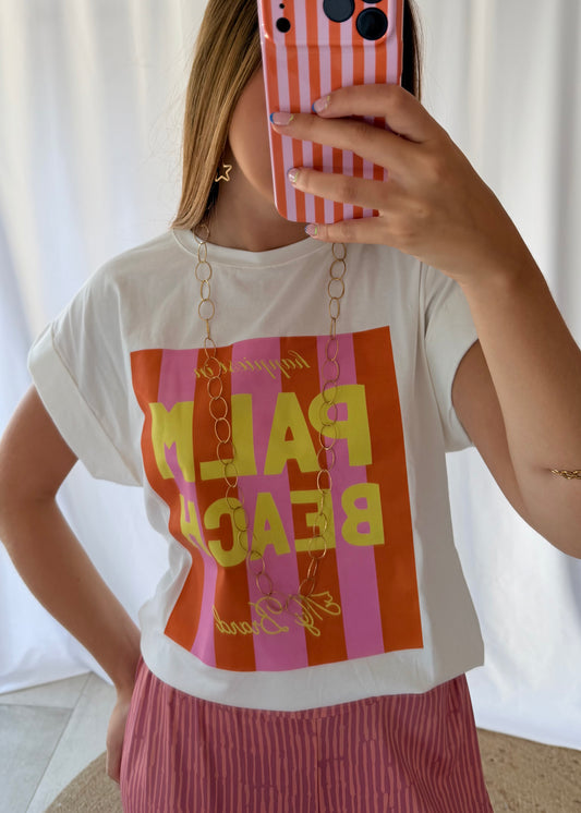 T-Shirt, tamanho único (veste XS – M), disponível em várias cores, gola redonda, manga curta, corte confortável